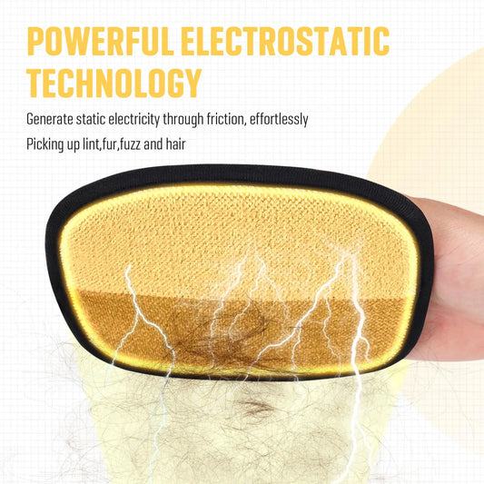 Gant pour enlèvement des poils électrostatique