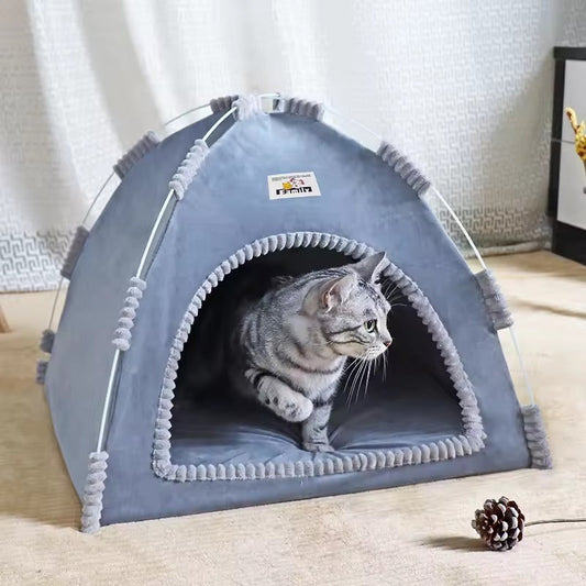Tente pliable pour chats